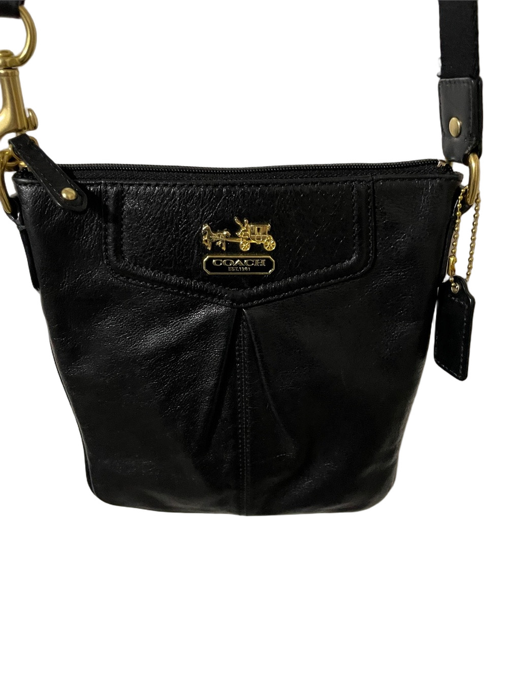 Coach Black Leather Crossbody Bag